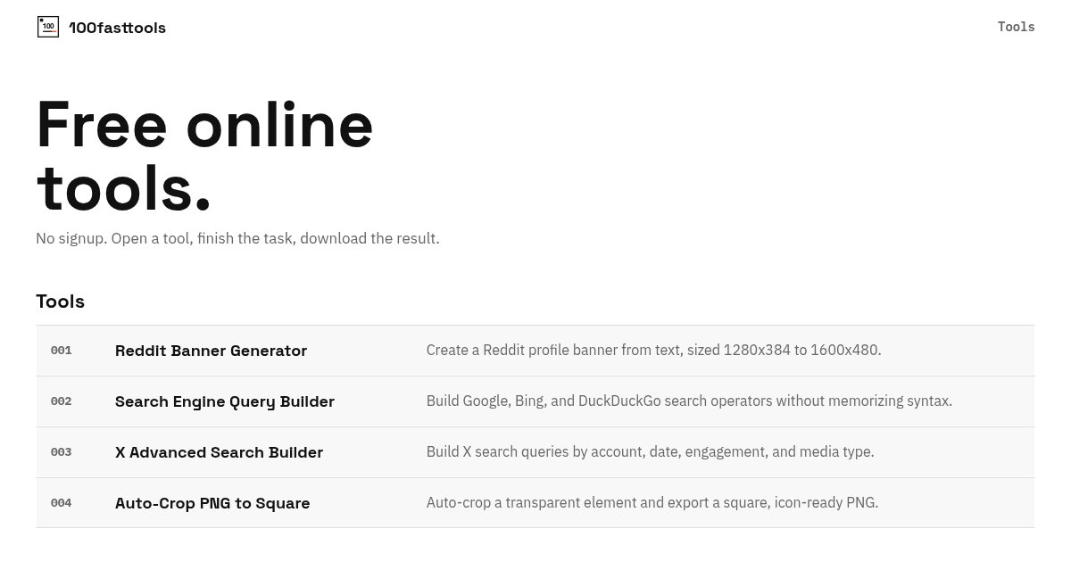 100fasttools
