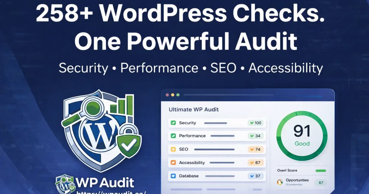 I built a tool that runs 258 automated checks against a WordPress site