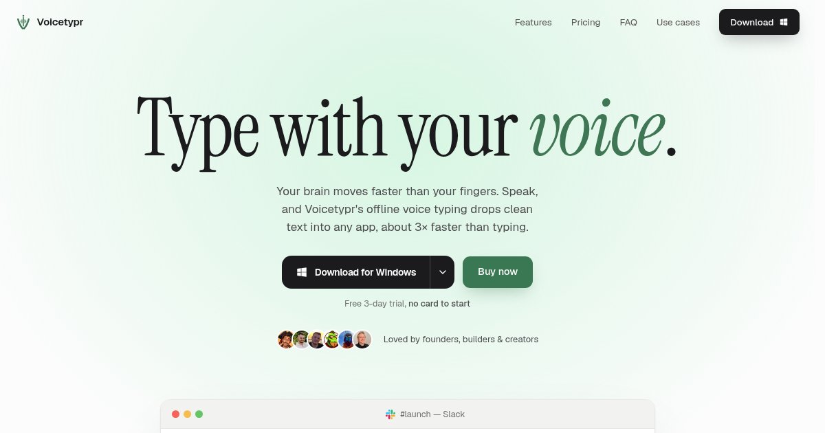 Capture d'écran de VoiceTypr