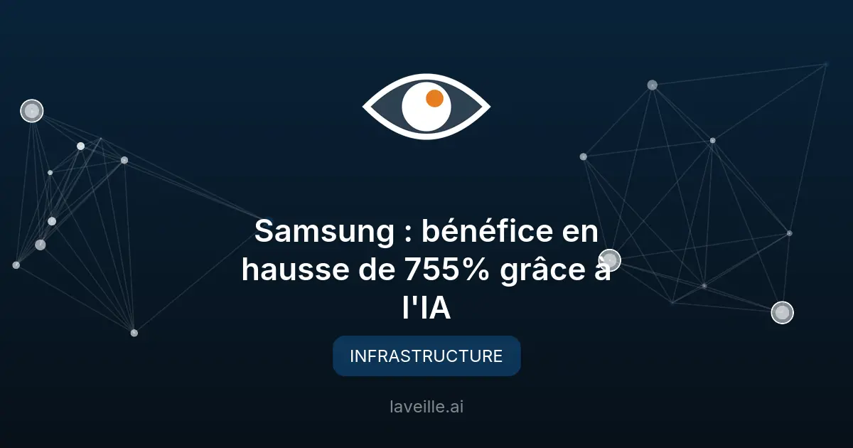 Samsung : bénéfice en hausse de 755% grâce à l'IA