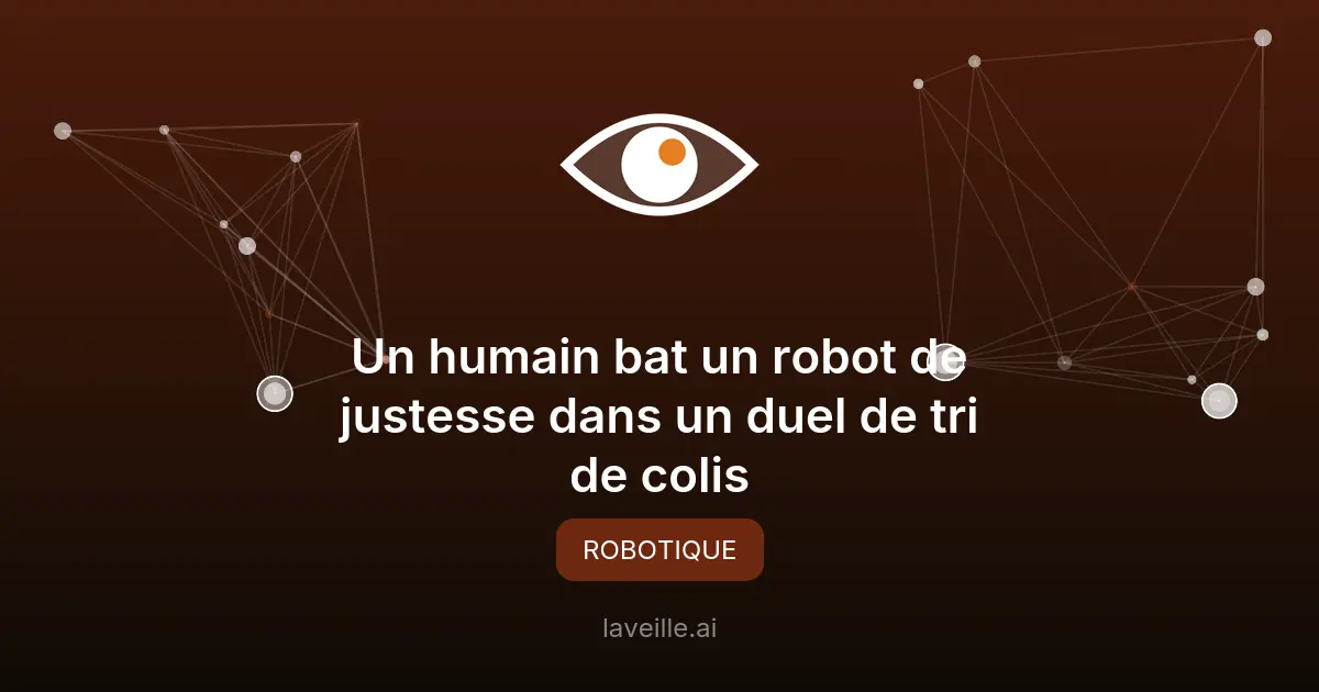 Un humain bat un robot de justesse dans un duel de tri de colis