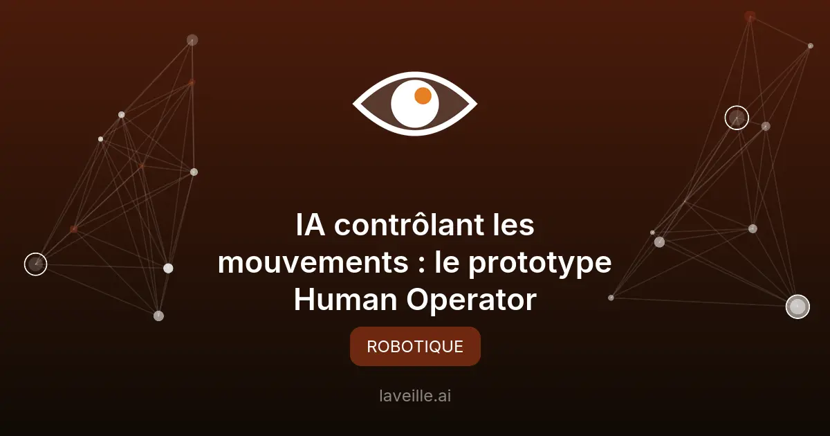IA contrôlant les mouvements : le prototype Human Operator