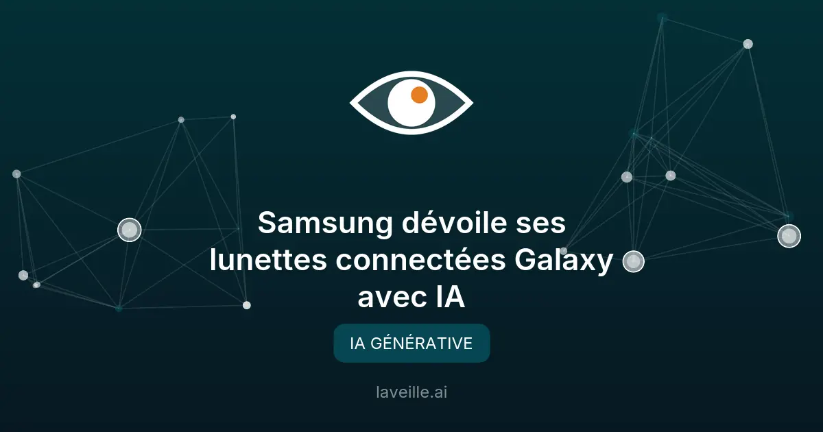 Samsung dévoile ses lunettes connectées Galaxy avec IA