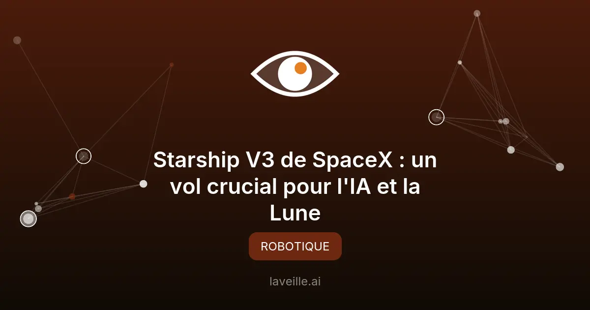 Starship V3 de SpaceX : un vol crucial pour l'IA et la Lune