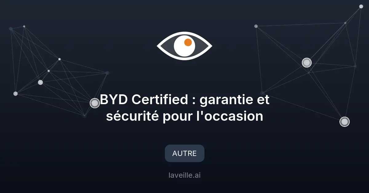 BYD Certified : garantie et sécurité pour l'occasion