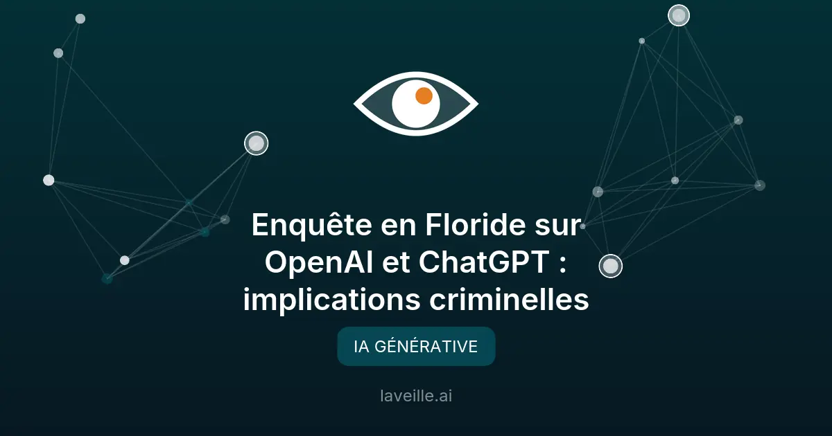 Enquête en Floride sur OpenAI et ChatGPT : implications criminelles