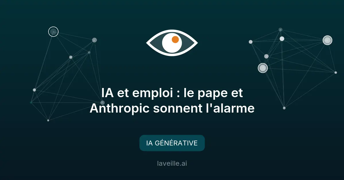 IA et emploi : le pape et Anthropic sonnent l'alarme