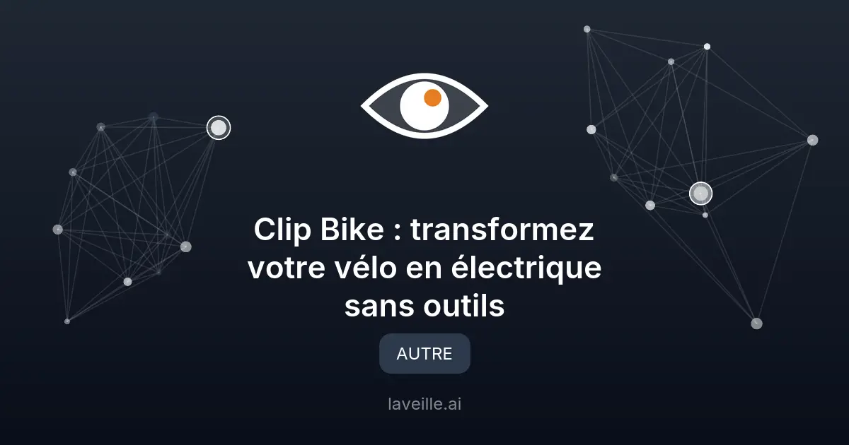 Clip Bike : transformez votre vélo en électrique sans outils