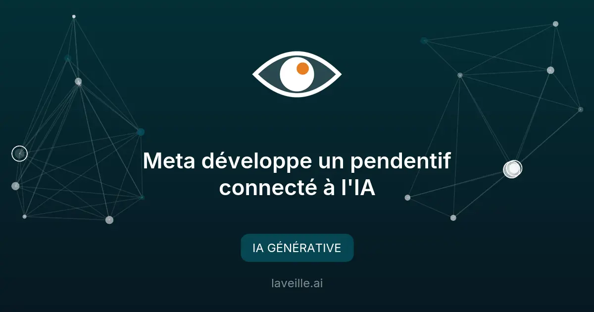 Meta développe un pendentif connecté à l'IA