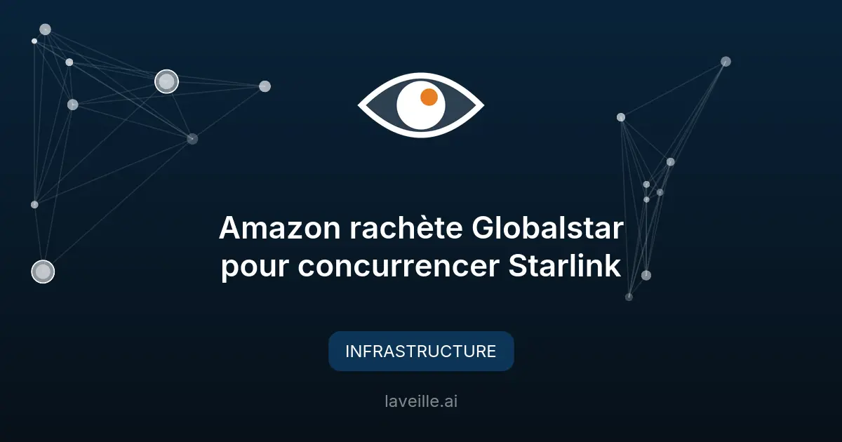 Amazon rachète Globalstar pour concurrencer Starlink