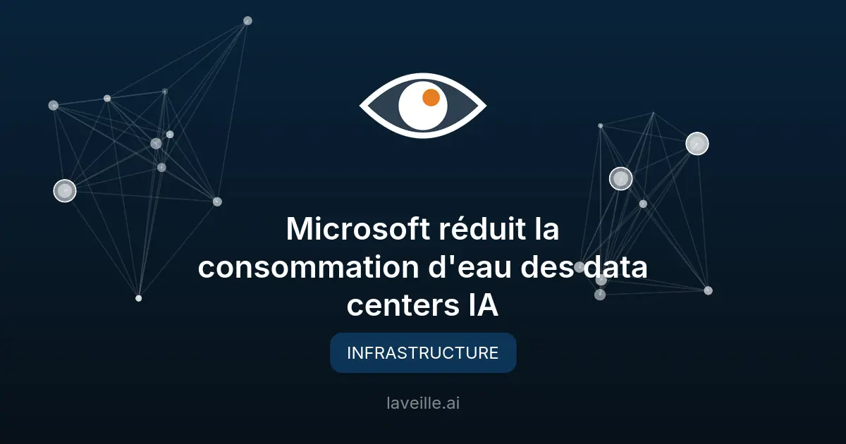 Microsoft réduit la consommation d'eau des data centers IA