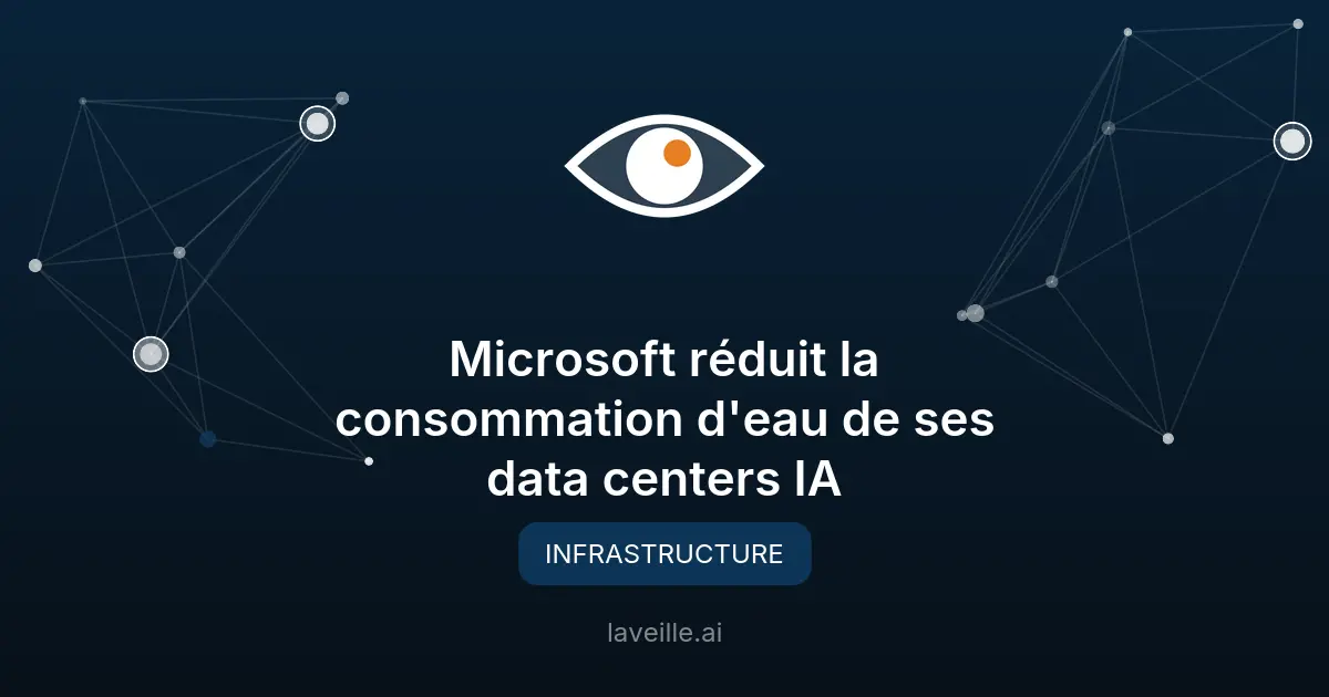 Microsoft réduit la consommation d'eau de ses data centers IA