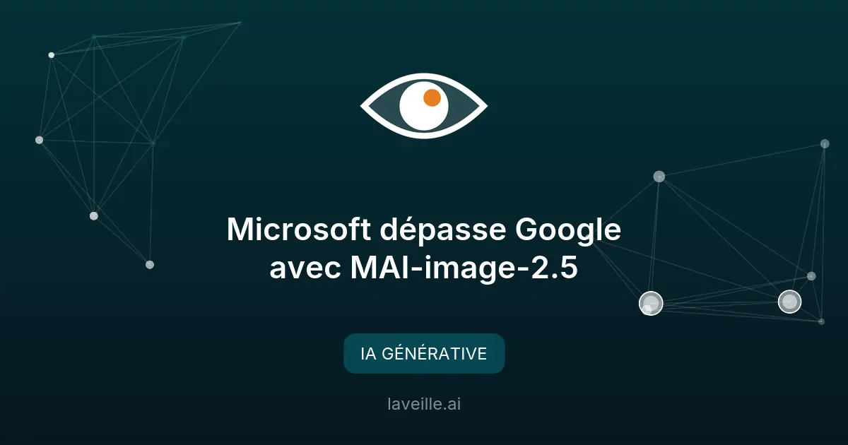 Microsoft dépasse Google avec MAI-image-2.5