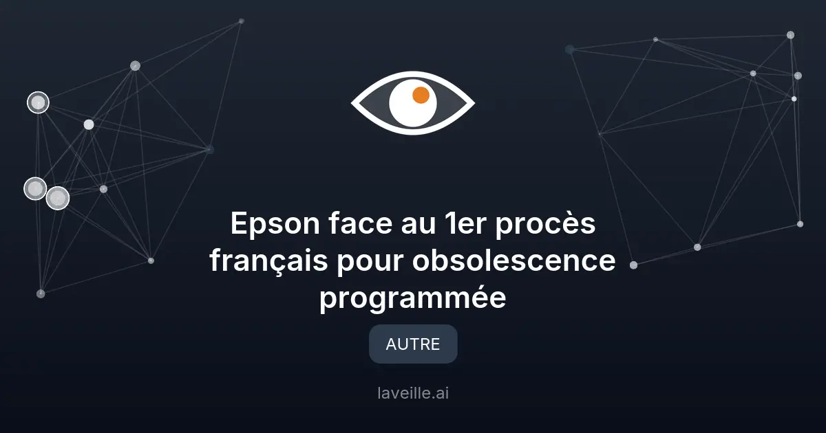 Epson face au 1er procès français pour obsolescence programmée