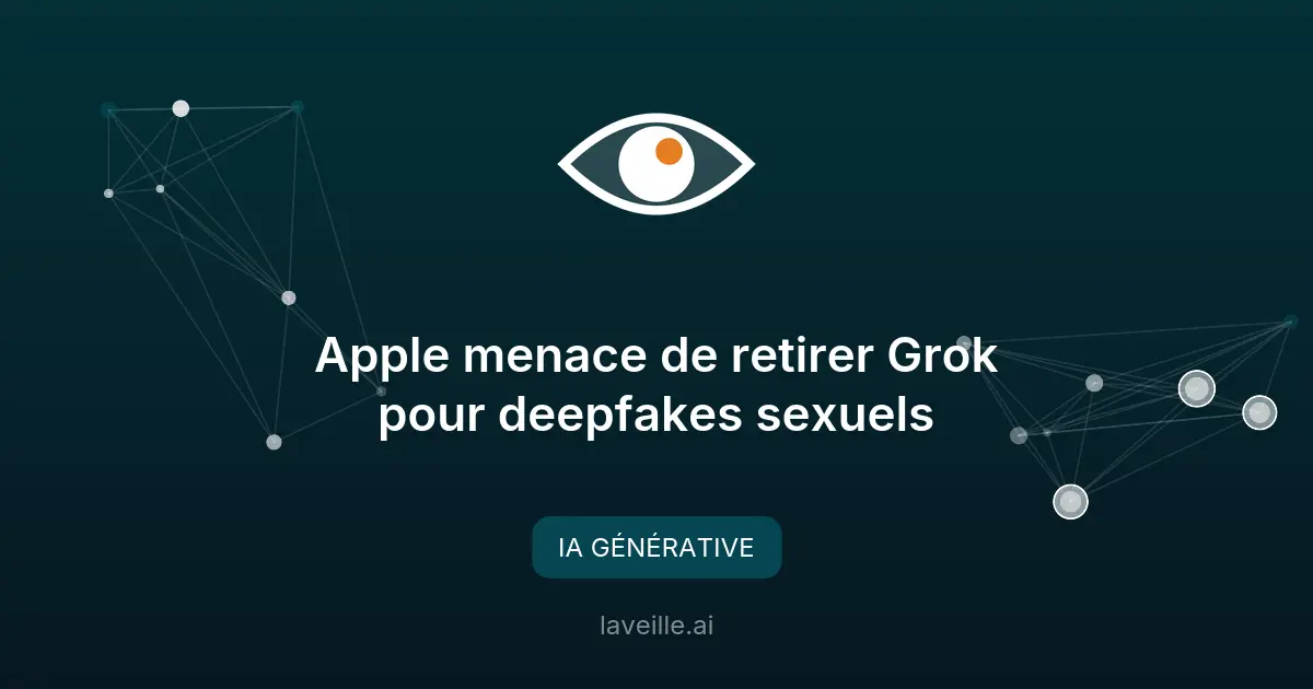Apple menace de retirer Grok pour deepfakes sexuels