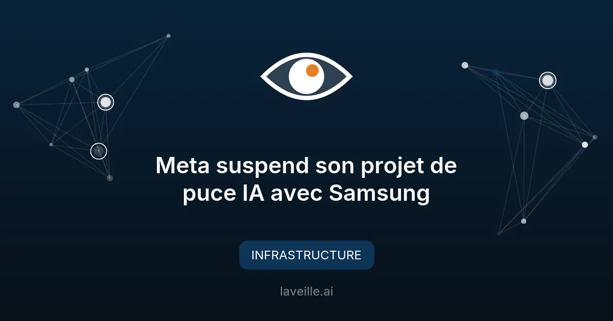 Meta suspend son projet de puce IA avec Samsung
