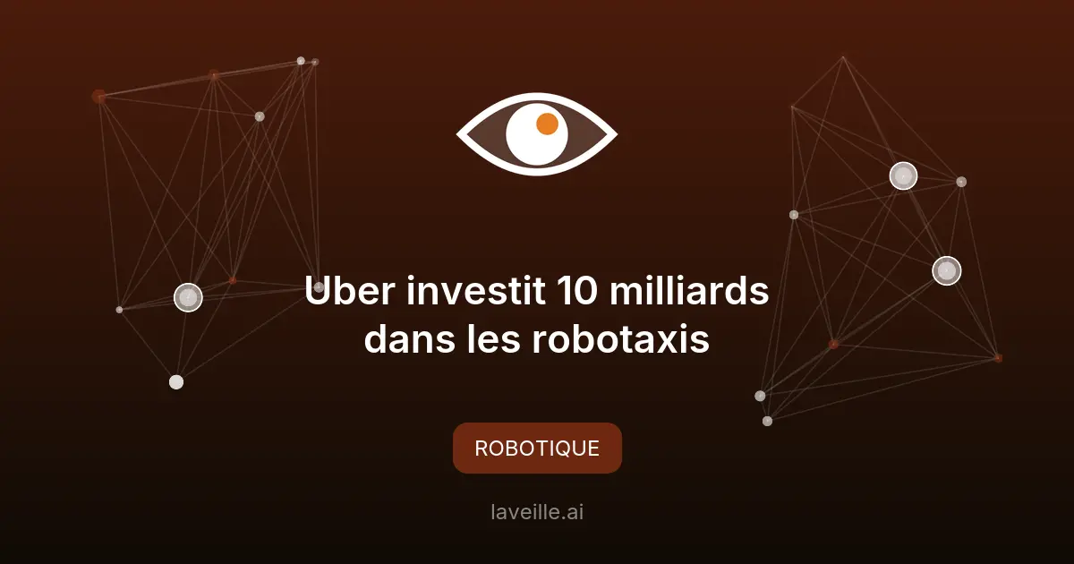 Uber investit 10 milliards dans les robotaxis