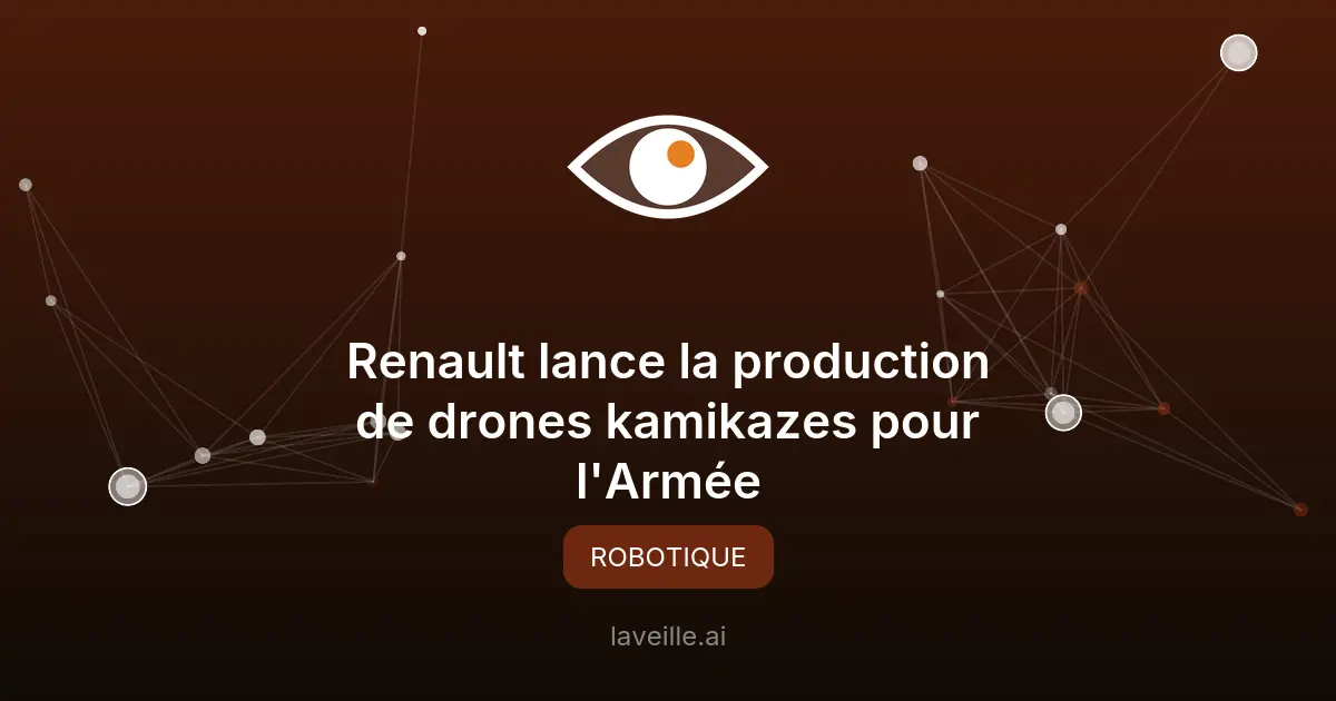 Renault lance la production de drones kamikazes pour l'Armée