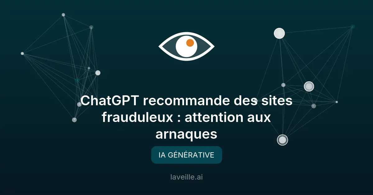 ChatGPT recommande des sites frauduleux : attention aux arnaques