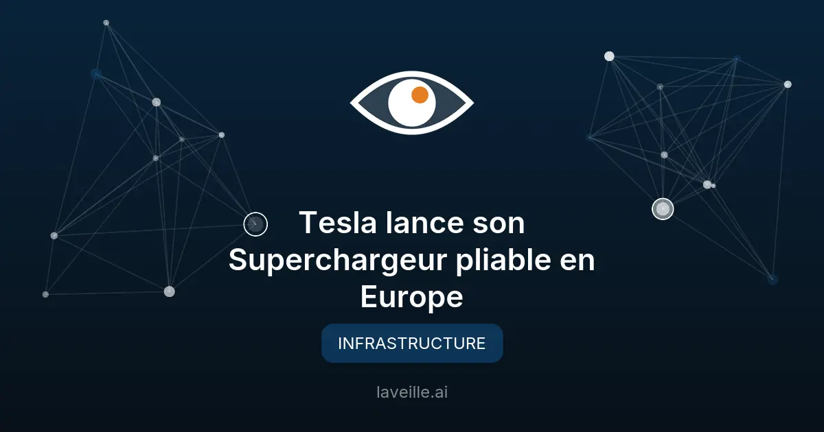 Tesla lance son Superchargeur pliable en Europe