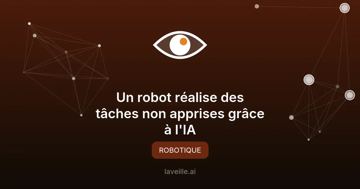 Un robot réalise des tâches non apprises grâce à l'IA