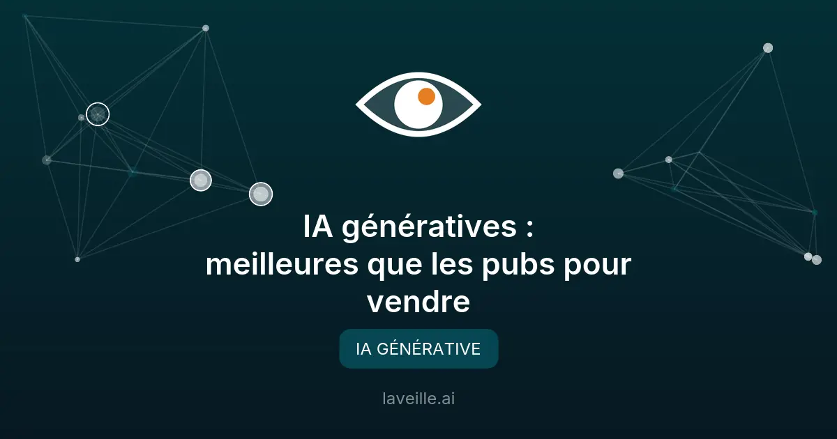IA génératives : meilleures que les pubs pour vendre
