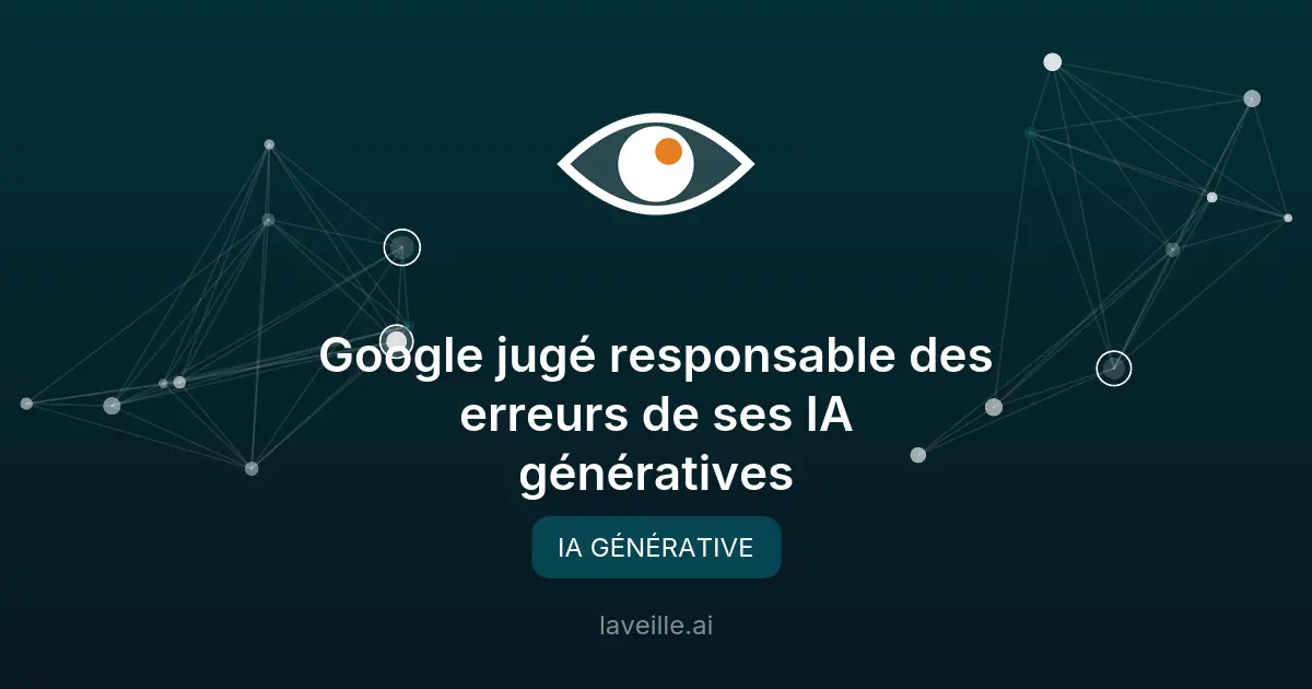 Google jugé responsable des erreurs de ses IA génératives
