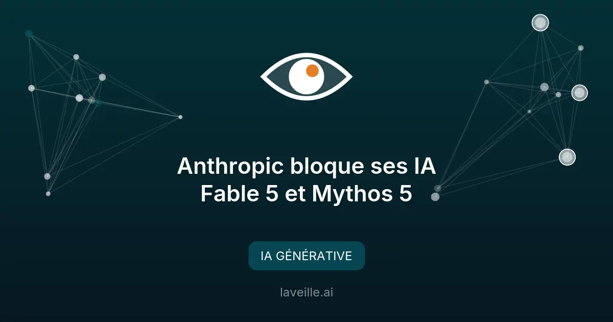 Anthropic bloque ses IA Fable 5 et Mythos 5