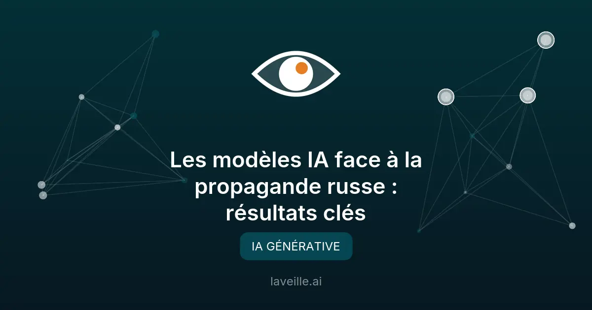 Les modèles IA face à la propagande russe : résultats clés