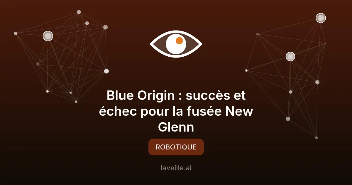 Blue Origin : succès et échec pour la fusée New Glenn