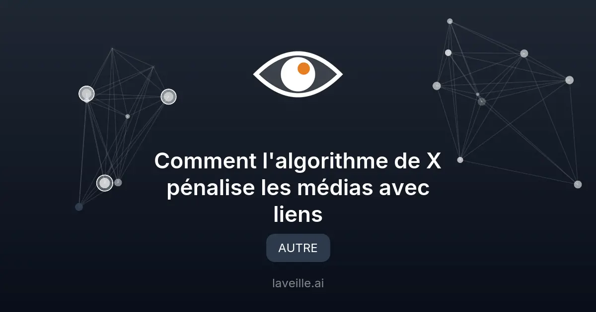 Comment l'algorithme de X pénalise les médias avec liens