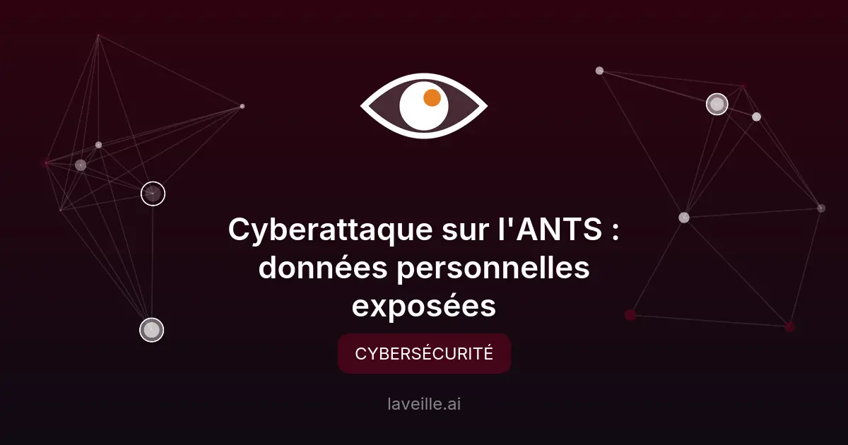 Cyberattaque sur l'ANTS : données personnelles exposées