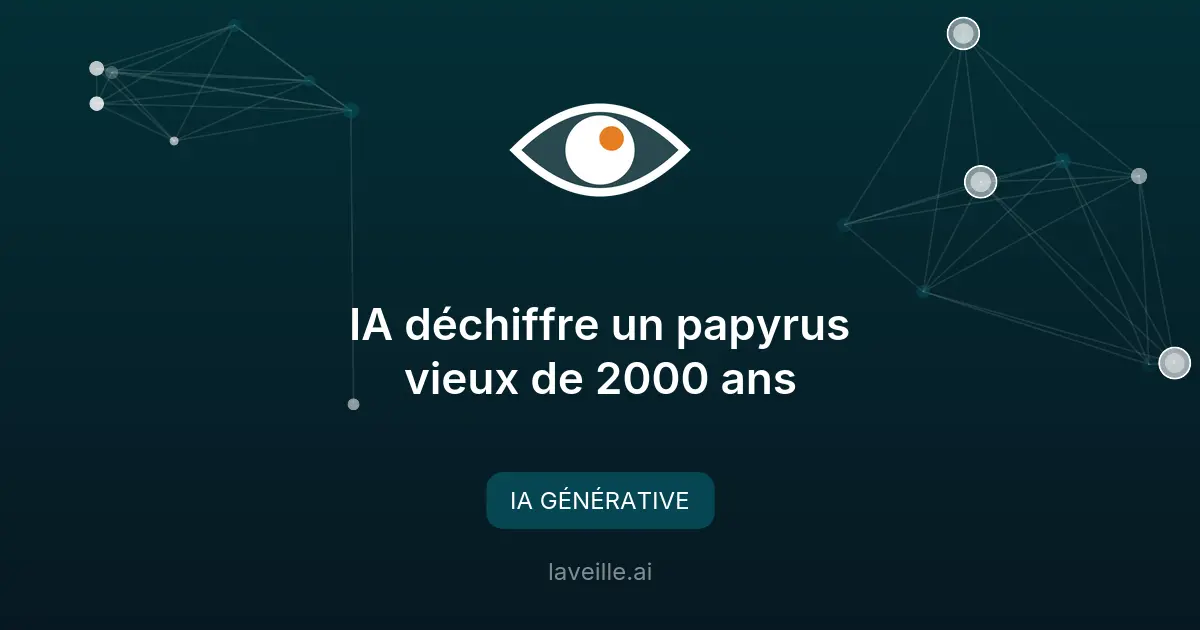 IA déchiffre un papyrus vieux de 2000 ans