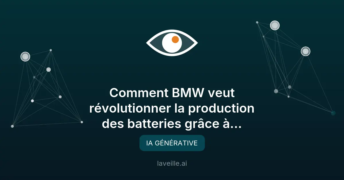 BMW et l'IA pour des batteries plus performantes