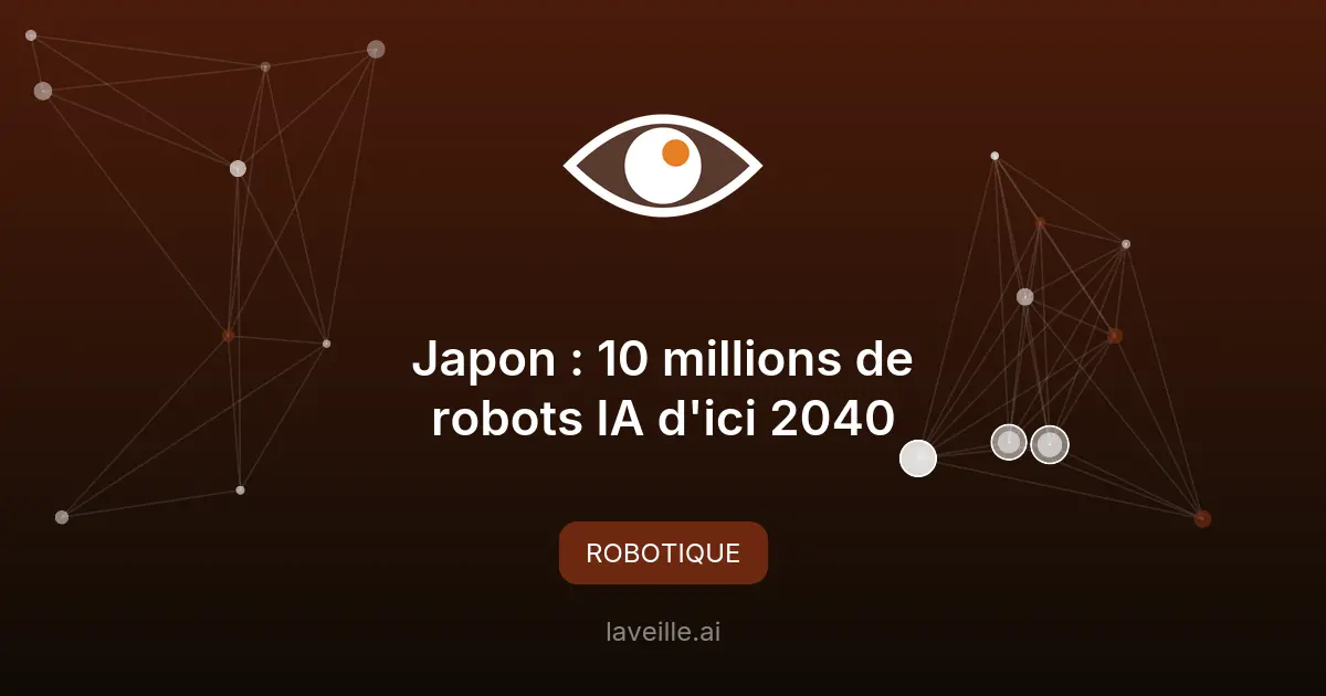 Japon : 10 millions de robots IA d'ici 2040