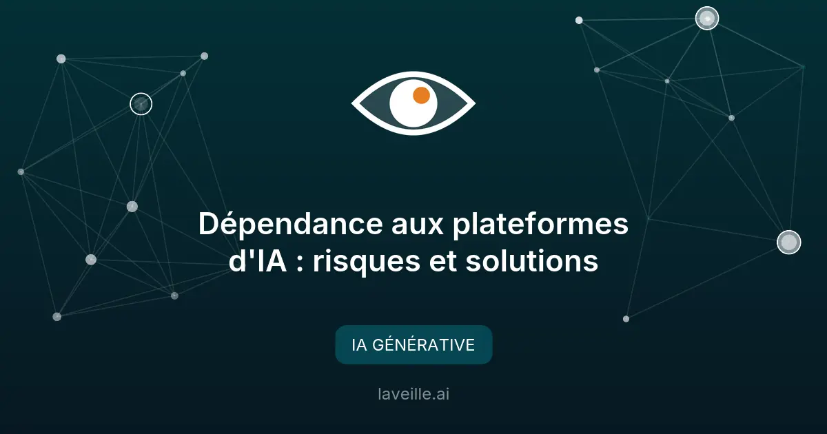 Dépendance aux plateformes d'IA : risques et solutions