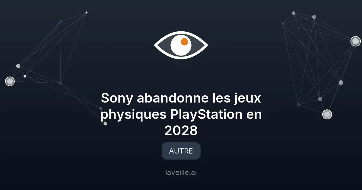 Sony abandonne les jeux physiques PlayStation en 2028