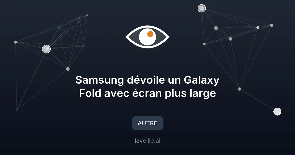 Samsung dévoile un Galaxy Fold avec écran plus large