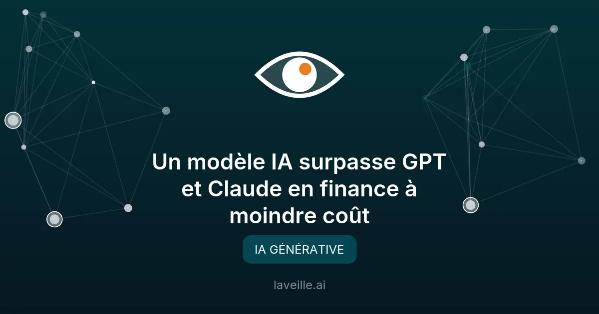 Un modèle IA surpasse GPT et Claude en finance à moindre coût