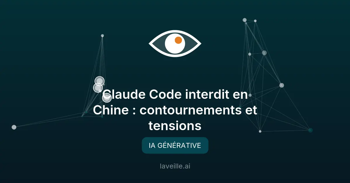 Claude Code interdit en Chine : contournements et tensions
