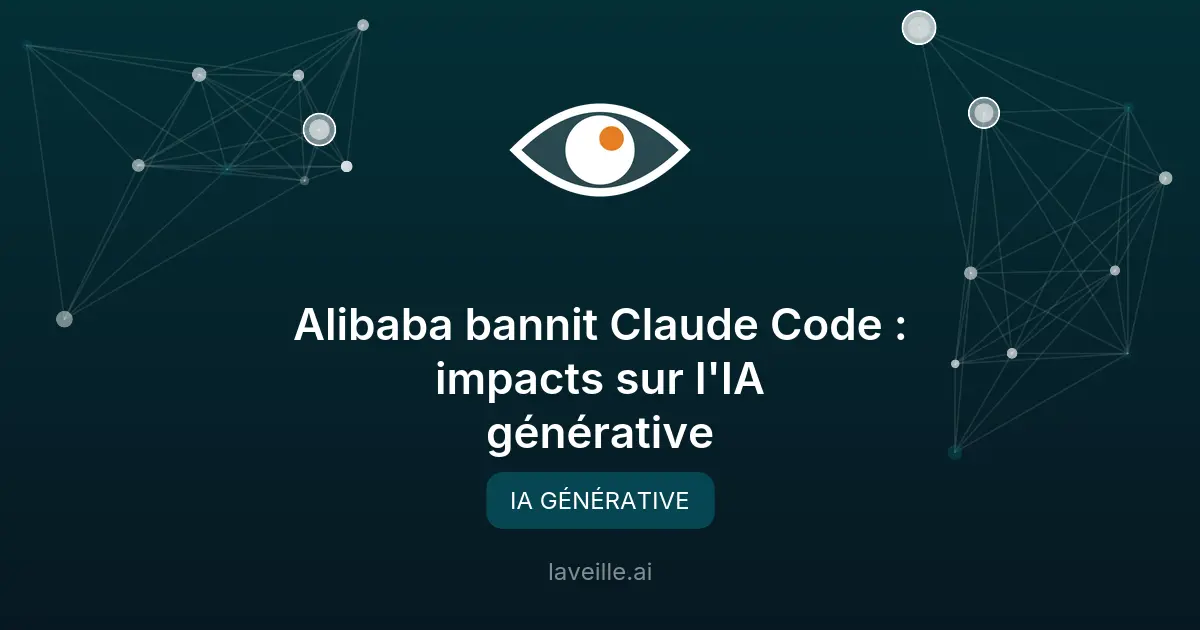 Alibaba bannit Claude Code : impacts sur l'IA générative