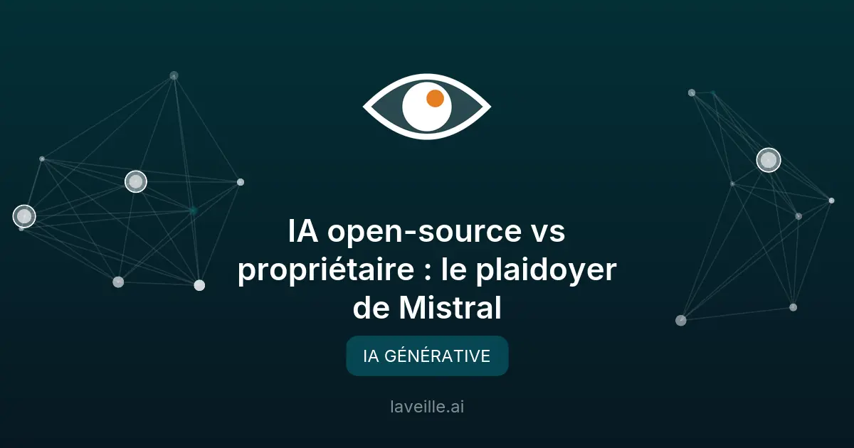 IA open-source vs propriétaire : le plaidoyer de Mistral