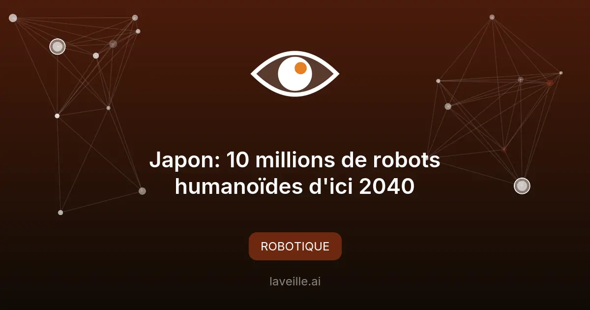 Japon: 10 millions de robots humanoïdes d'ici 2040
