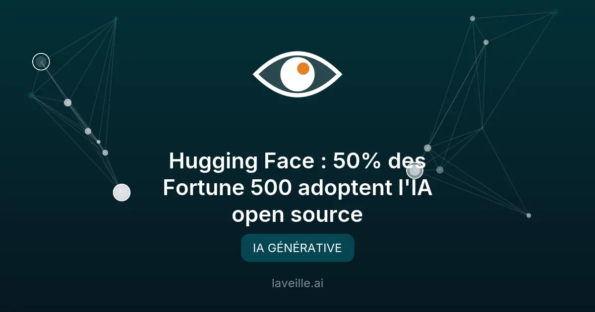 Hugging Face : 50% des Fortune 500 adoptent l'IA open source