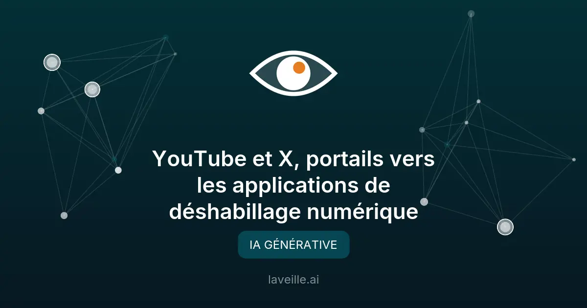 YouTube et X, portails vers les applications de déshabillage numérique