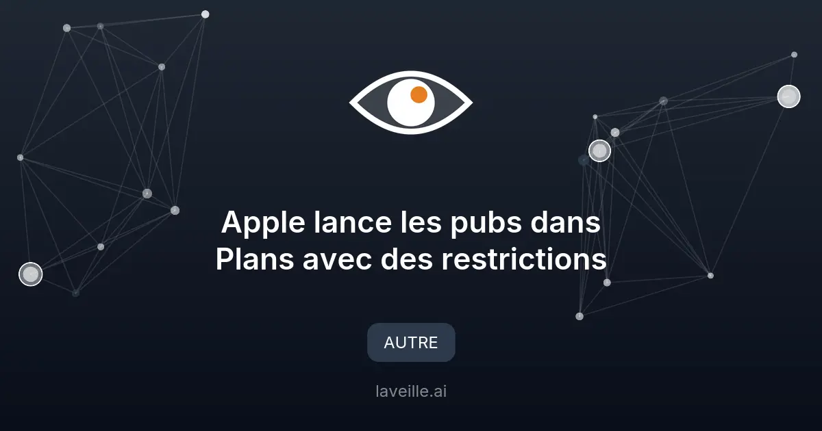 Apple lance les pubs dans Plans avec des restrictions