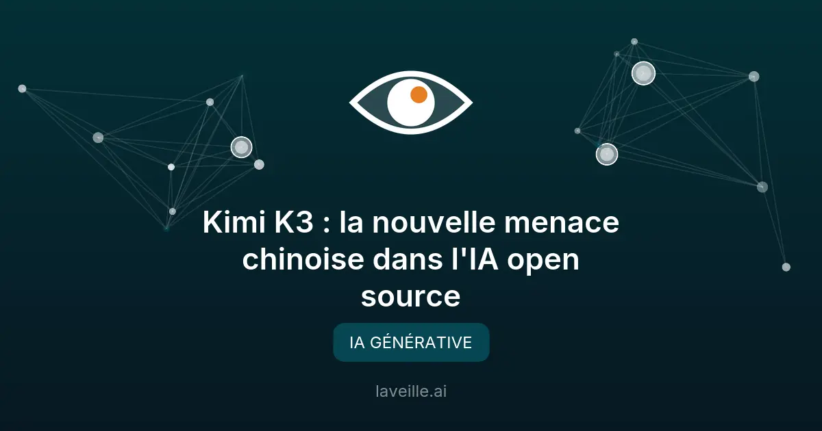 Kimi K3 : la nouvelle menace chinoise dans l'IA open source