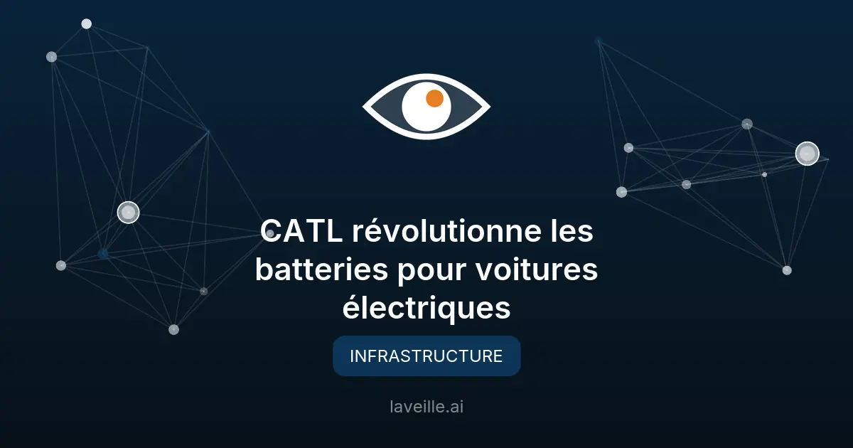 CATL révolutionne les batteries pour voitures électriques