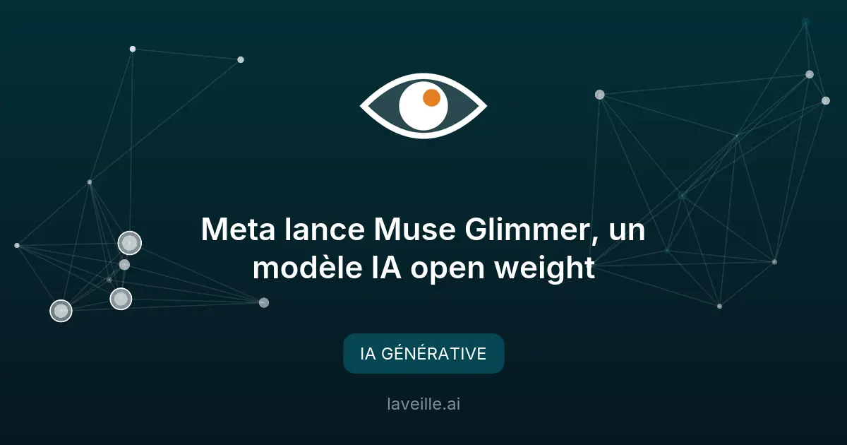 Meta lance Muse Glimmer, un modèle IA open weight
