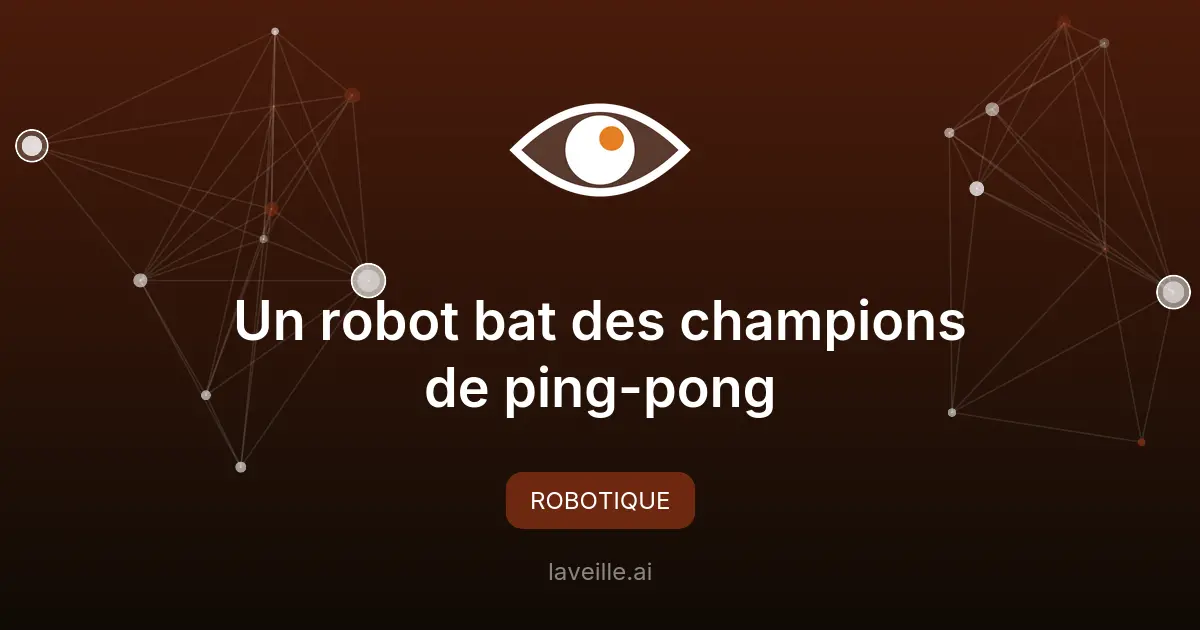 Un robot bat des champions de ping-pong